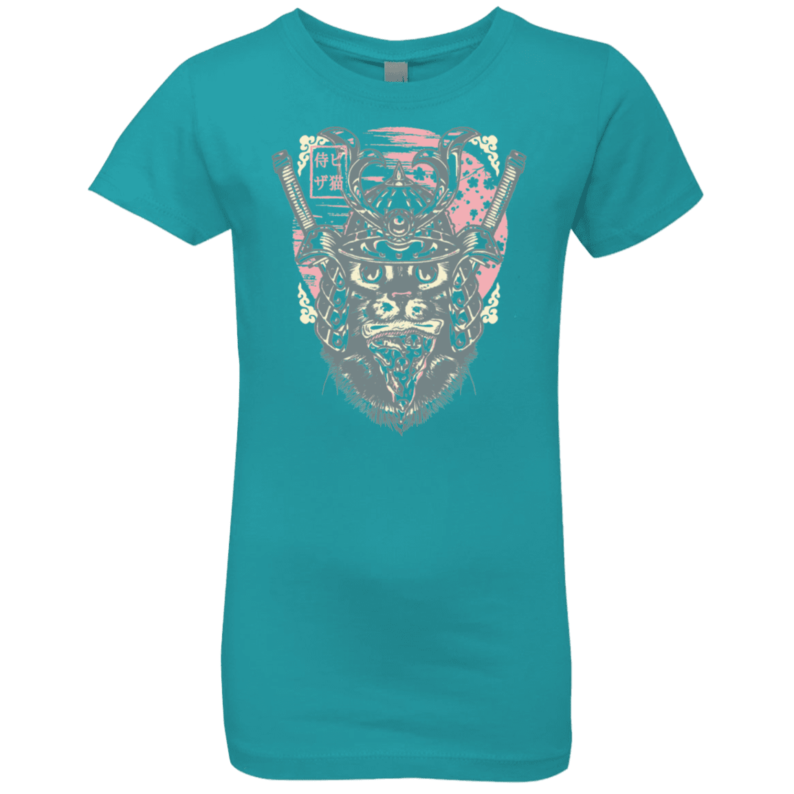 T-Shirts Tahiti Blue / YXS Samurai Pizza Cat Girls Premium T-Shirt