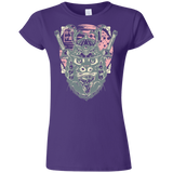 T-Shirts Purple / S Samurai Pizza Cat Junior Slimmer-Fit T-Shirt