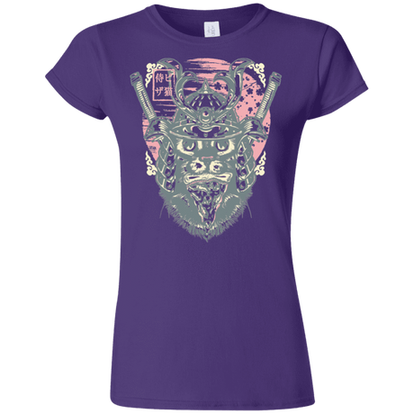 T-Shirts Purple / S Samurai Pizza Cat Junior Slimmer-Fit T-Shirt