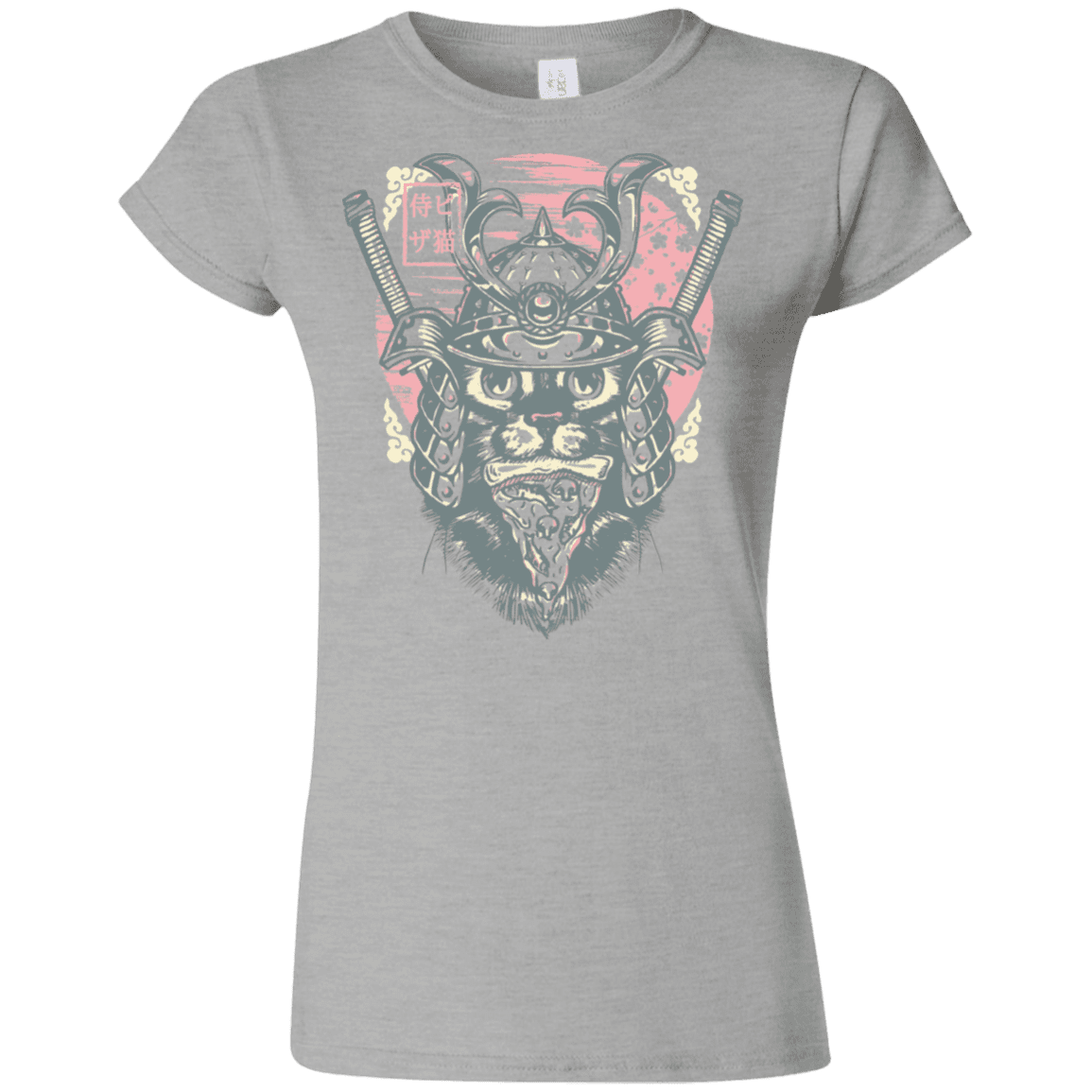 T-Shirts Sport Grey / S Samurai Pizza Cat Junior Slimmer-Fit T-Shirt