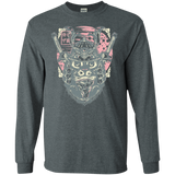 T-Shirts Dark Heather / S Samurai Pizza Cat Men's Long Sleeve T-Shirt