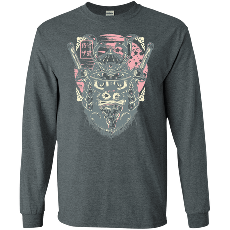 T-Shirts Dark Heather / S Samurai Pizza Cat Men's Long Sleeve T-Shirt