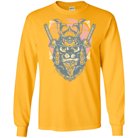 T-Shirts Gold / S Samurai Pizza Cat Men's Long Sleeve T-Shirt