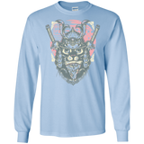 T-Shirts Light Blue / S Samurai Pizza Cat Men's Long Sleeve T-Shirt