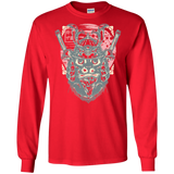 T-Shirts Red / S Samurai Pizza Cat Men's Long Sleeve T-Shirt