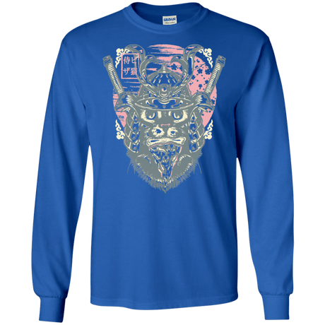 T-Shirts Royal / S Samurai Pizza Cat Men's Long Sleeve T-Shirt