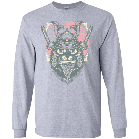 T-Shirts Sport Grey / S Samurai Pizza Cat Men's Long Sleeve T-Shirt