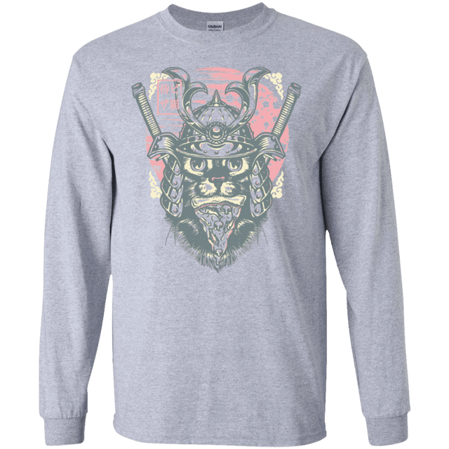 T-Shirts Sport Grey / S Samurai Pizza Cat Men's Long Sleeve T-Shirt