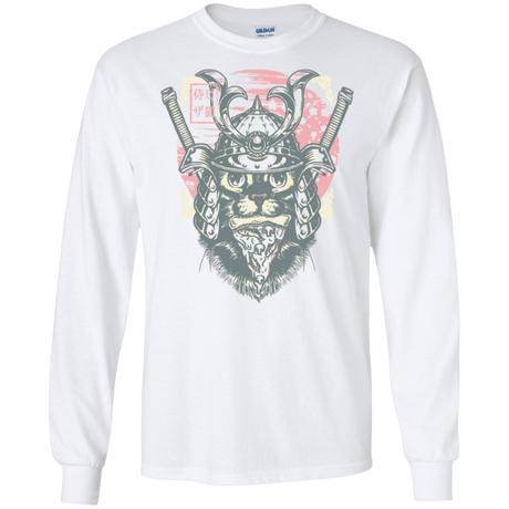 T-Shirts White / S Samurai Pizza Cat Men's Long Sleeve T-Shirt