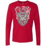 T-Shirts Red / S Samurai Pizza Cat Men's Premium Long Sleeve