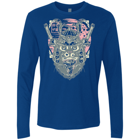 T-Shirts Royal / S Samurai Pizza Cat Men's Premium Long Sleeve
