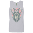 T-Shirts Heather Grey / S Samurai Pizza Cat Men's Premium Tank Top