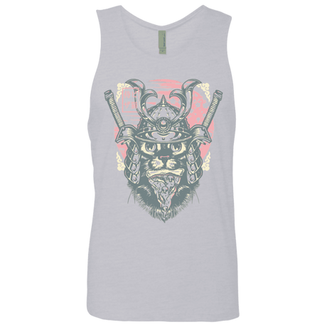 T-Shirts Heather Grey / S Samurai Pizza Cat Men's Premium Tank Top