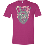 T-Shirts Antique Heliconia / S Samurai Pizza Cat Men's Semi-Fitted Softstyle