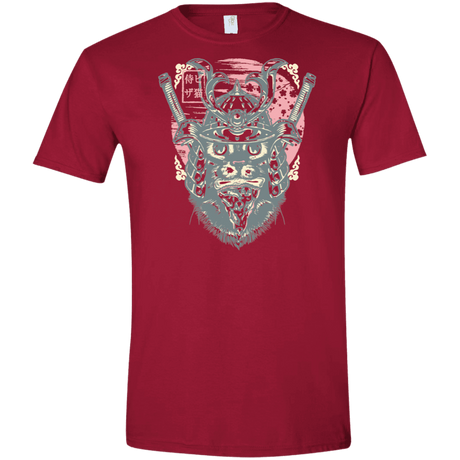 T-Shirts Cardinal Red / S Samurai Pizza Cat Men's Semi-Fitted Softstyle