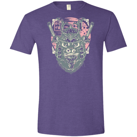 T-Shirts Heather Purple / S Samurai Pizza Cat Men's Semi-Fitted Softstyle