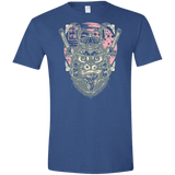 T-Shirts Heather Royal / X-Small Samurai Pizza Cat Men's Semi-Fitted Softstyle