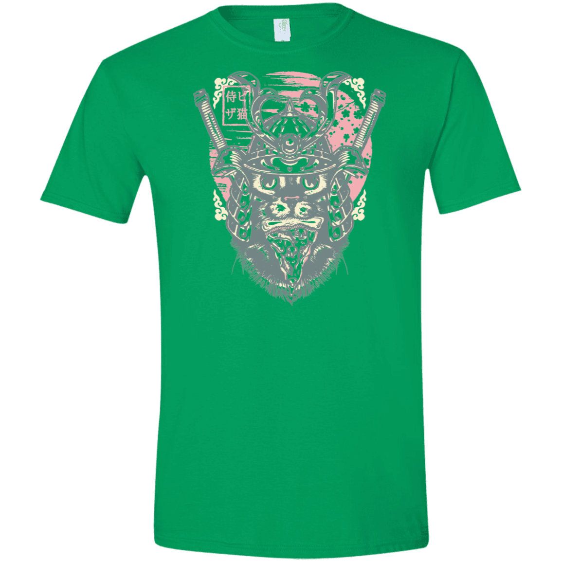 T-Shirts Irish Green / S Samurai Pizza Cat Men's Semi-Fitted Softstyle