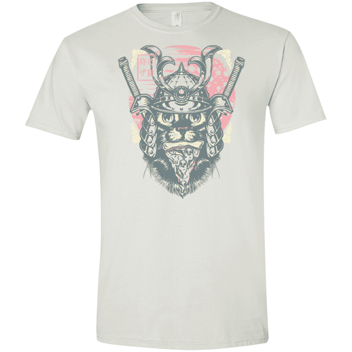 T-Shirts White / X-Small Samurai Pizza Cat Men's Semi-Fitted Softstyle