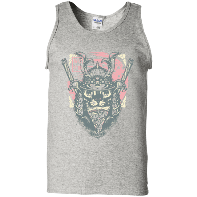 T-Shirts Ash / S Samurai Pizza Cat Men's Tank Top