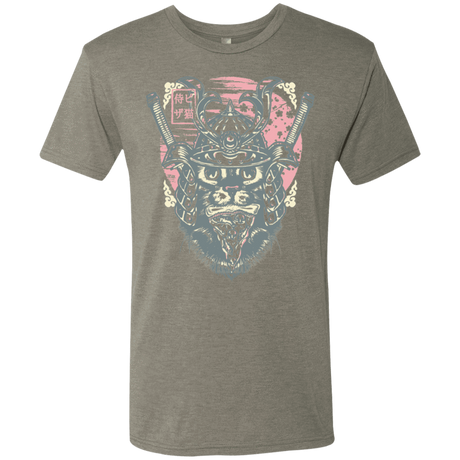 T-Shirts Venetian Grey / S Samurai Pizza Cat Men's Triblend T-Shirt