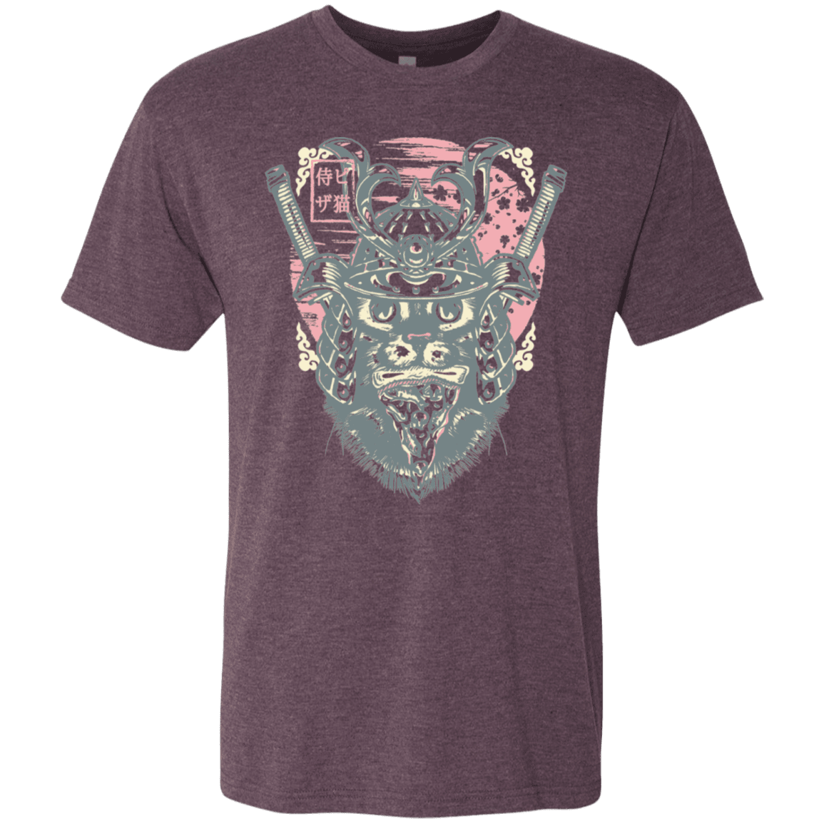 T-Shirts Vintage Purple / S Samurai Pizza Cat Men's Triblend T-Shirt