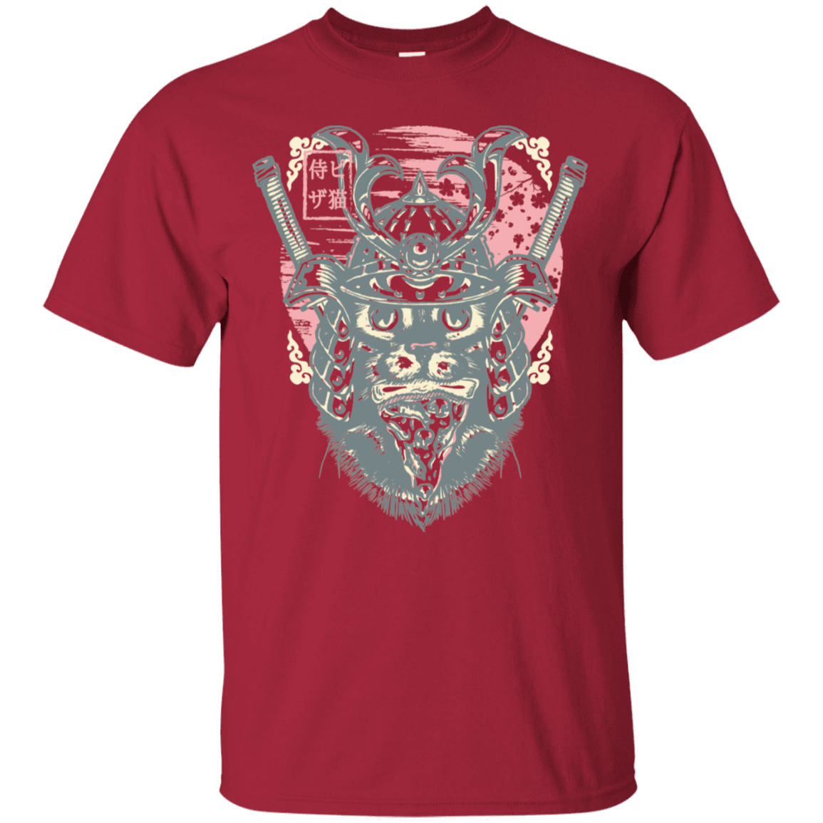 T-Shirts Cardinal / S Samurai Pizza Cat T-Shirt