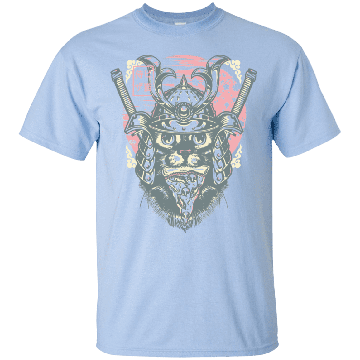 T-Shirts Light Blue / S Samurai Pizza Cat T-Shirt