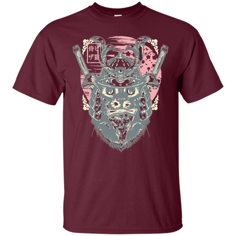 T-Shirts Maroon / S Samurai Pizza Cat T-Shirt