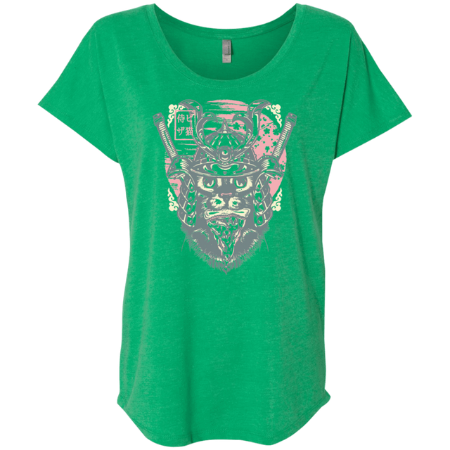 T-Shirts Envy / X-Small Samurai Pizza Cat Triblend Dolman Sleeve