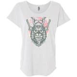 T-Shirts Heather White / X-Small Samurai Pizza Cat Triblend Dolman Sleeve