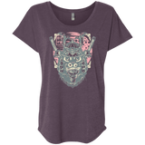 T-Shirts Vintage Purple / X-Small Samurai Pizza Cat Triblend Dolman Sleeve