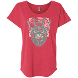 T-Shirts Vintage Red / X-Small Samurai Pizza Cat Triblend Dolman Sleeve