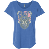 T-Shirts Vintage Royal / X-Small Samurai Pizza Cat Triblend Dolman Sleeve