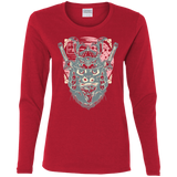 T-Shirts Red / S Samurai Pizza Cat Women's Long Sleeve T-Shirt