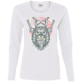 T-Shirts White / S Samurai Pizza Cat Women's Long Sleeve T-Shirt