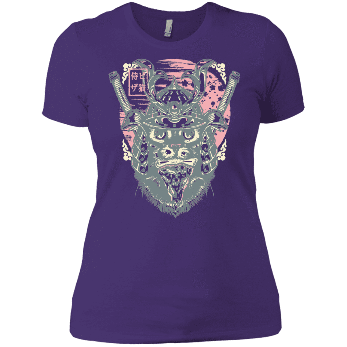 T-Shirts Purple Rush/ / X-Small Samurai Pizza Cat Women's Premium T-Shirt
