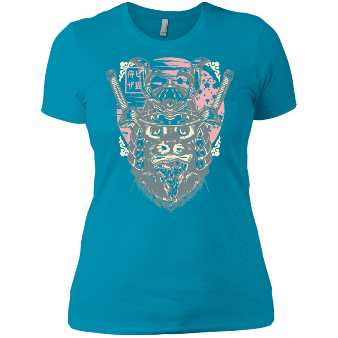 T-Shirts Turquoise / X-Small Samurai Pizza Cat Women's Premium T-Shirt
