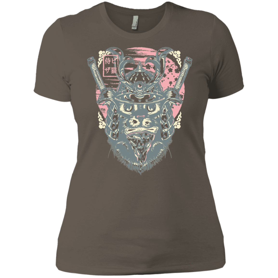 T-Shirts Warm Grey / X-Small Samurai Pizza Cat Women's Premium T-Shirt