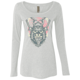T-Shirts Heather White / S Samurai Pizza Cat Women's Triblend Long Sleeve Shirt