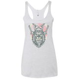 T-Shirts Heather White / X-Small Samurai Pizza Cat Women's Triblend Racerback Tank
