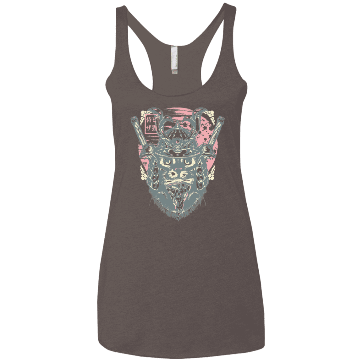 T-Shirts Macchiato / X-Small Samurai Pizza Cat Women's Triblend Racerback Tank