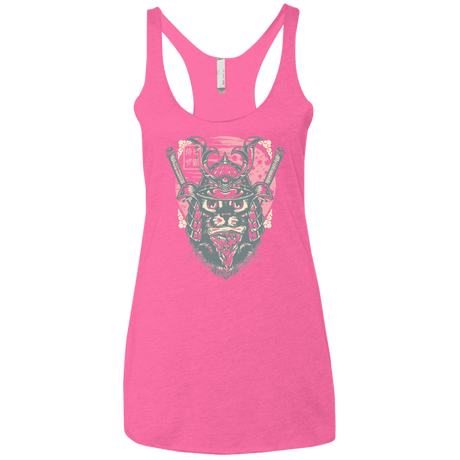 T-Shirts Vintage Pink / X-Small Samurai Pizza Cat Women's Triblend Racerback Tank