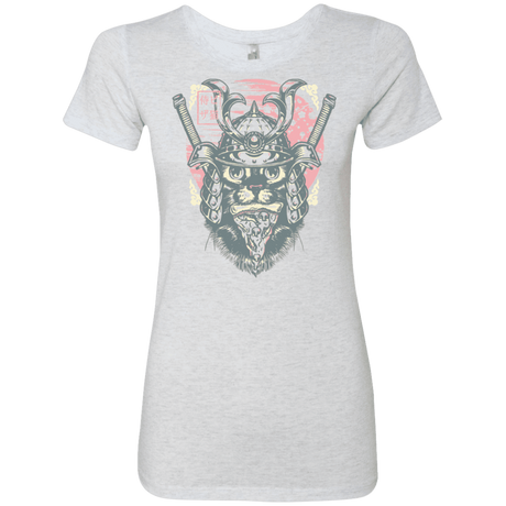 T-Shirts Heather White / S Samurai Pizza Cat Women's Triblend T-Shirt