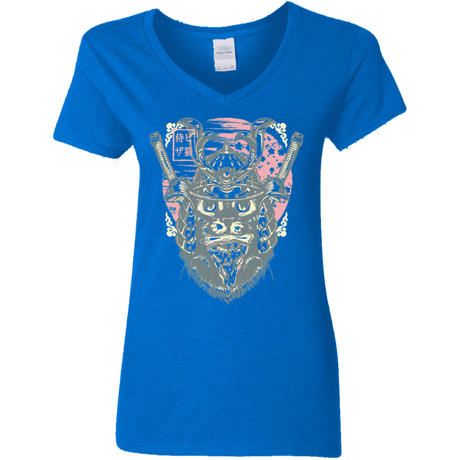 T-Shirts Royal / S Samurai Pizza Cat Women's V-Neck T-Shirt