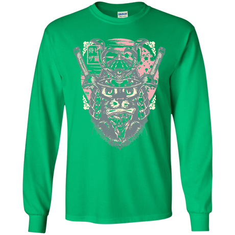 T-Shirts Irish Green / YS Samurai Pizza Cat Youth Long Sleeve T-Shirt