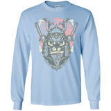 T-Shirts Light Blue / YS Samurai Pizza Cat Youth Long Sleeve T-Shirt