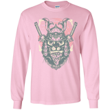 T-Shirts Light Pink / YS Samurai Pizza Cat Youth Long Sleeve T-Shirt