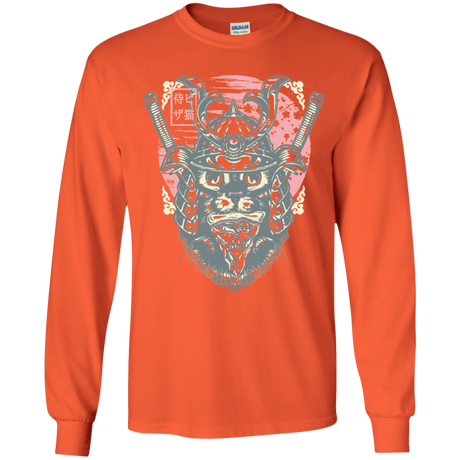 T-Shirts Orange / YS Samurai Pizza Cat Youth Long Sleeve T-Shirt