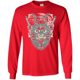 T-Shirts Red / YS Samurai Pizza Cat Youth Long Sleeve T-Shirt